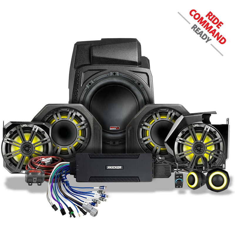 2025 - 2026 Polaris® RZR Pro R / Pro S / Pro XP Phase - 6 K - Spec 7 - Speaker Plug - & - Play Kit for Ride Command - Rugged Terrain