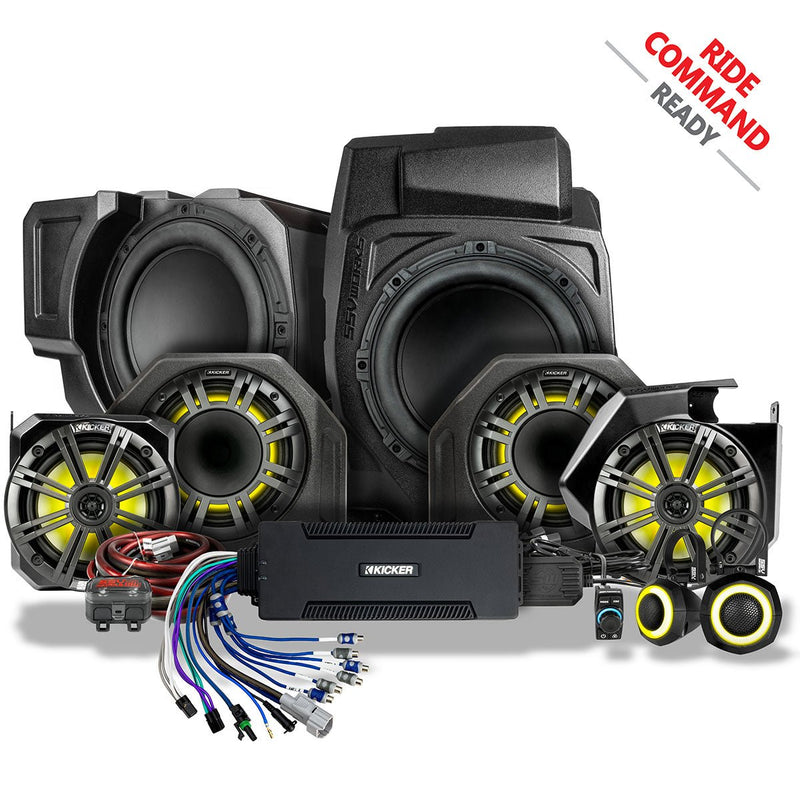 2025 - 2026 Polaris® RZR Pro R / Pro S / Pro XP Phase - 6 K - Spec 7 - Speaker Plug - & - Play Kit for Ride Command - Rugged Terrain