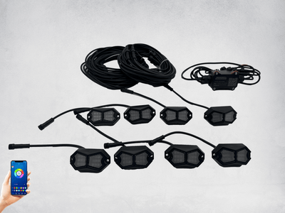 Marshin Whips Rosewell X - 1 Rock lights x8 (Kit) - Rugged Terrain