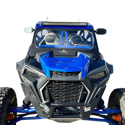 Rugged Terrain Glass Windshield for L&W Fab's Roll Cage 2 or 4 Seat for Polaris RZR XP 1000 / XP Turbo / Turbo S