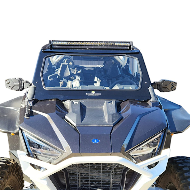 Rugged Terrain Glass Windshield for L&W Fab Cage | RZR Pro XP