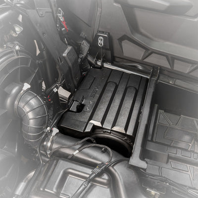 2020 - 2024 Polaris RZR Pro R/Turbo R/Pro XP 4 Rear - Seat 10in Subwoofer - Enclosure - Rugged Terrain