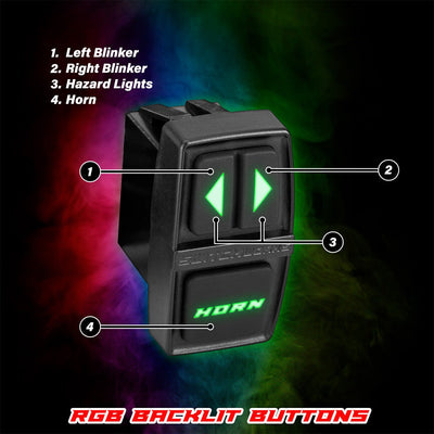 Turn - Signal Plug - & - Play Kit | 2017 - 2026 Can - Am X3 | Sequential Front Fang Lights w/Taillight Integration - Rugged Terrain