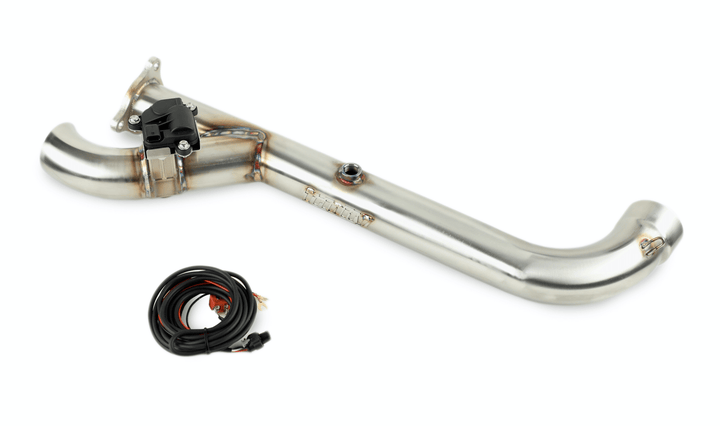 Trinity Racing SIDE PIECE Header Pipe with Electronic Cutout - RZR Turbo - Rugged Terrain