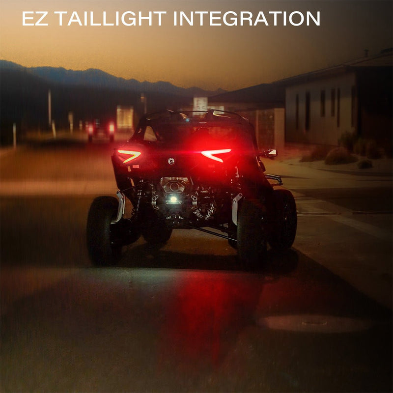 Turn - Signal Plug - & - Play Kit | 2024 - 2026 Can - AM Maverick R | Sequential Front Fang Lights w/Taillight Integration - Rugged Terrain