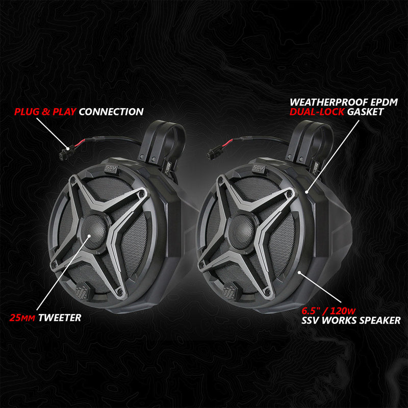 2020 - 2024 Polaris® RZR PRO Series Phase - 2 A - Spec 4 - Speaker 200watt System w/JVC - Rugged Terrain