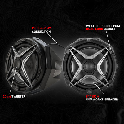 Universal 8in Cage - Mount Speaker - Pods - Rugged Terrain