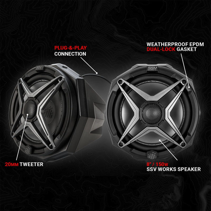 Universal 8in Cage - Mount Speaker - Pods - Rugged Terrain