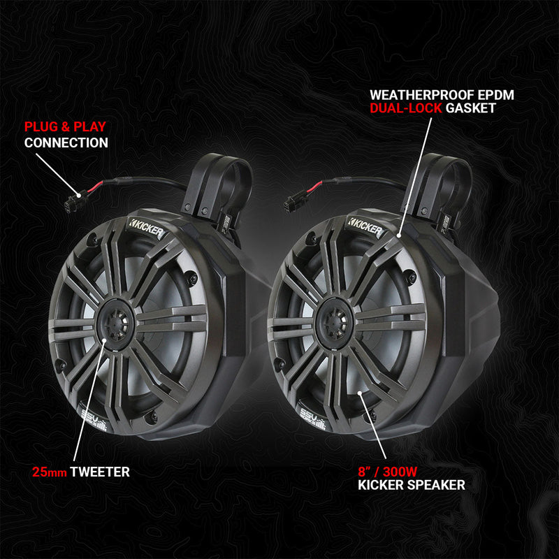 Universal 8in Cage - Mount Speaker - Pods - Rugged Terrain