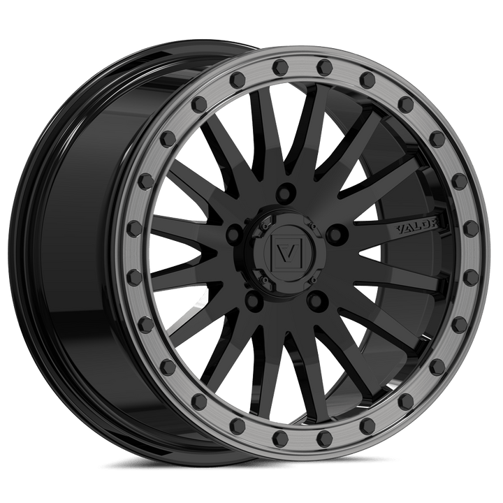 V06 BEADLOCK 15X8 +40 5X114.3 GLOSS BLACK - Rugged Terrain