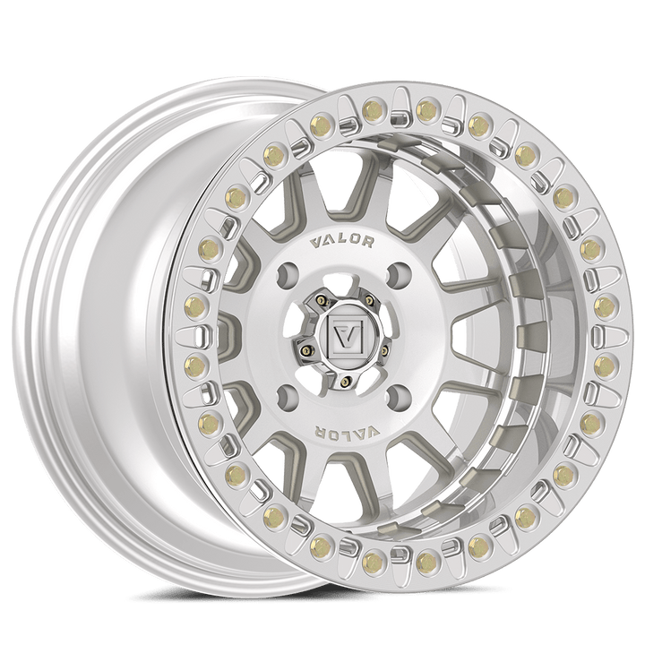 V09 BEADLOCK 15X10 +0 4X156 RAW MACHINED - Rugged Terrain
