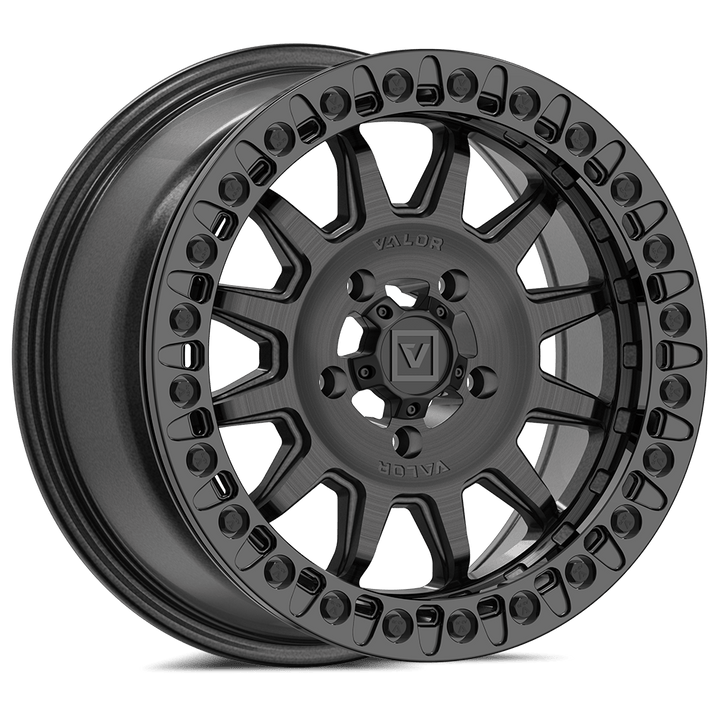 V09 BEADLOCK 15X7 +40 5X114.3 BRUSHED CHARCOAL - Rugged Terrain