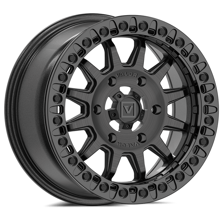 V09 BEADLOCK 15X7 +40 6X139.7 BRUSHED CHARCOAL - Rugged Terrain