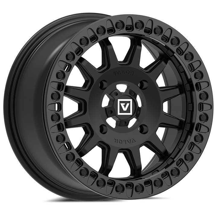 V09 BEADLOCK 15X7 +40 4X137 SATIN BLACK - Rugged Terrain