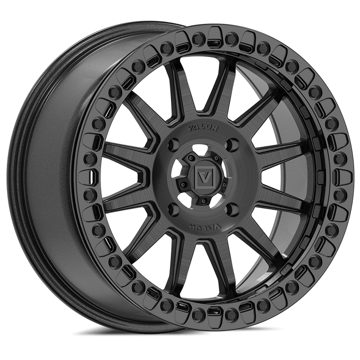V09 BEADLOCK 17X8 +40 4X137 BRUSHED CHARCOAL - Rugged Terrain