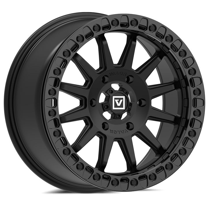 V09 BEADLOCK 17X8 +40 6X139.7 SATIN BLACK - Rugged Terrain
