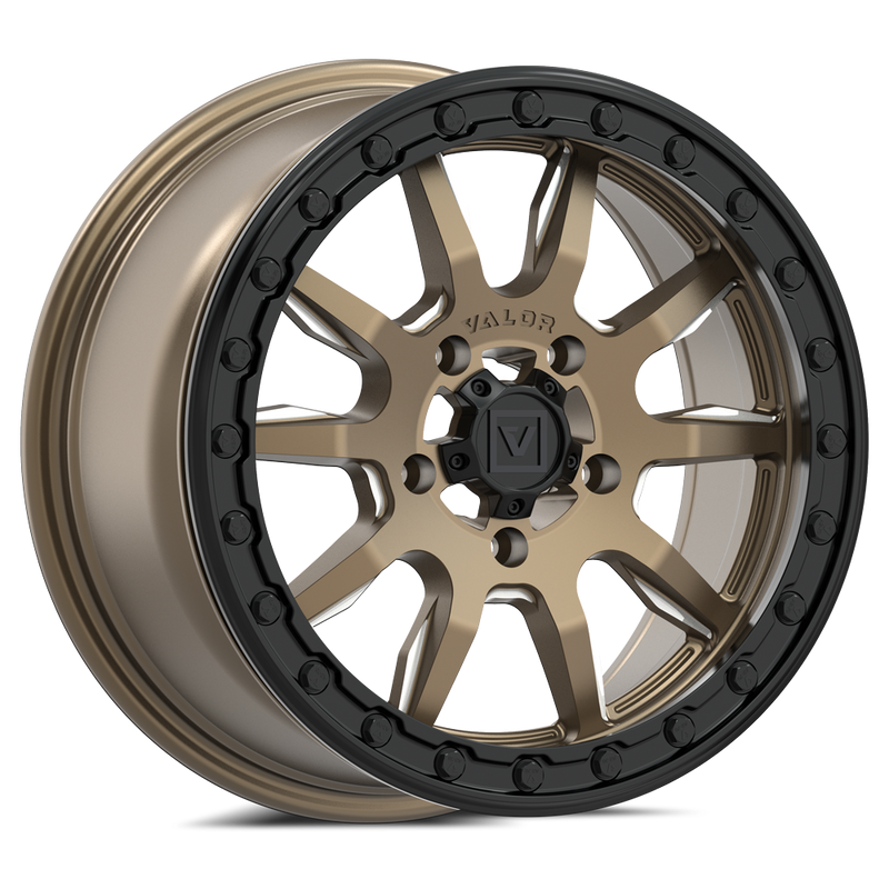 V15 Beadlock UTV Wheel Beadlock Satin Bronze
