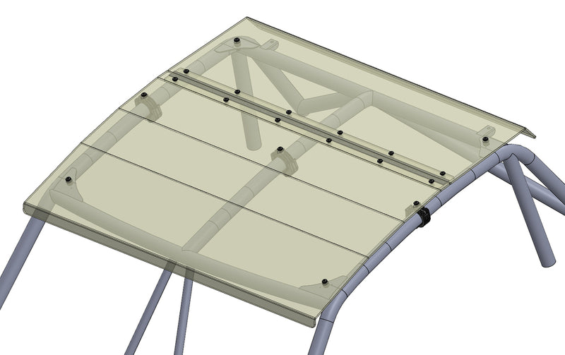 Spike Textron WildCat XX Tinted Polycarbonate Roof- Closeout