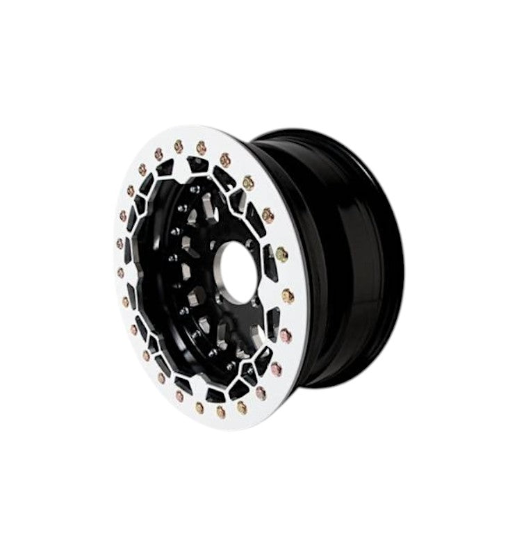 Alba Racing White Baja Crusher Beadlock Wheels | Can-Am 4x136