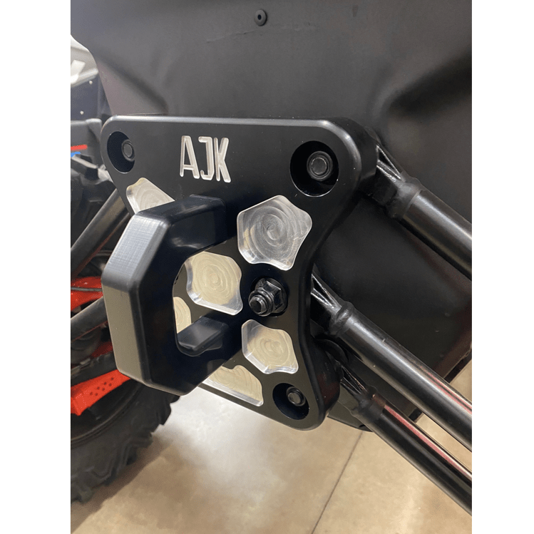 Billet Aluminum Radius Rod Plate & Tow Hook for Can - Am Maverick X3 - Rugged Terrain