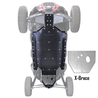 Polaris RZR XP 900 UHMW Skid Plate - Rugged Terrain