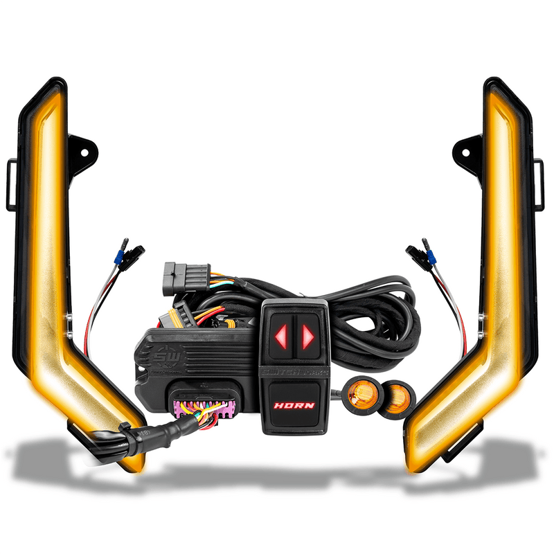 Turn - Signal Plug - & - Play Kit | 2020 - 2026 Can - Am Defender | Front Fang Lights w/Taillight Integration - Rugged Terrain