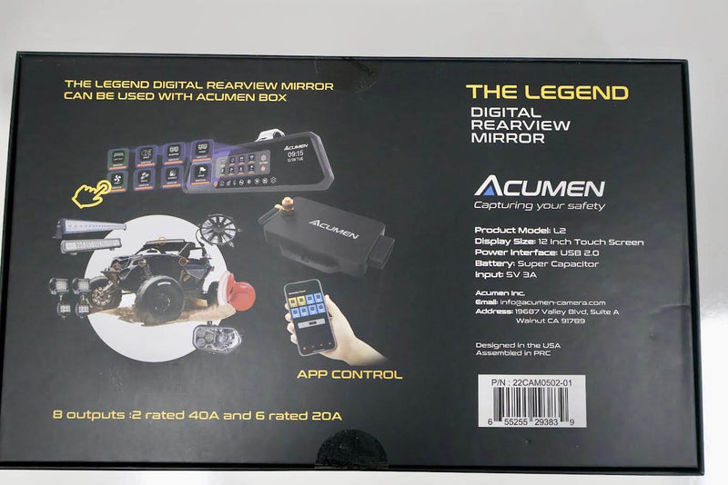 Marshin Whips Acument Front/ Rearview mirror switch control system - Rugged Terrain