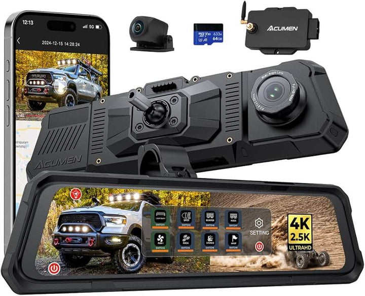 Marshin Whips Acument Front/ Rearview mirror switch control system - Rugged Terrain