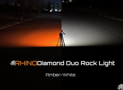Rhino Lights Amber Diamond Duo Rock Lights