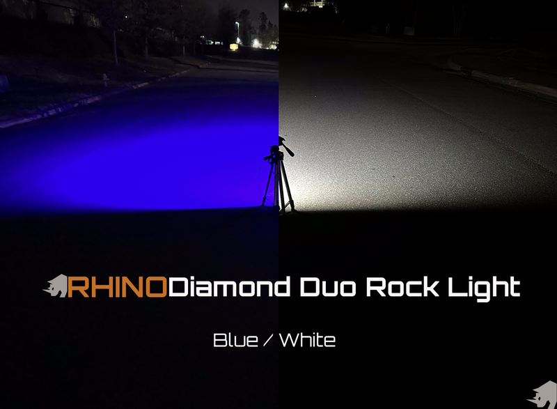 Rhino Lights Blue Diamond Duo Rock Lights