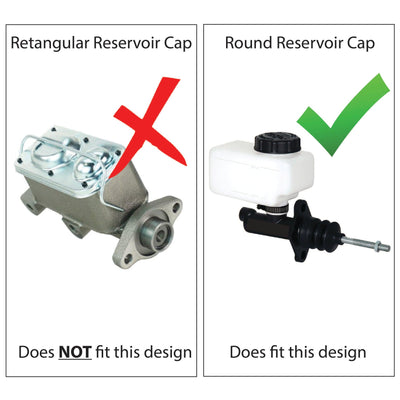 AGM Products  Brake Reservoir Cap - Universal Adapter