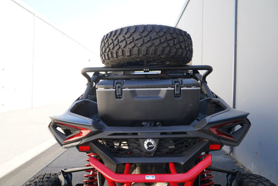 Factory UTV Mid - Height Dual Clamp Spare Tire Mount For Can - Am Maverick R - Rugged Terrain