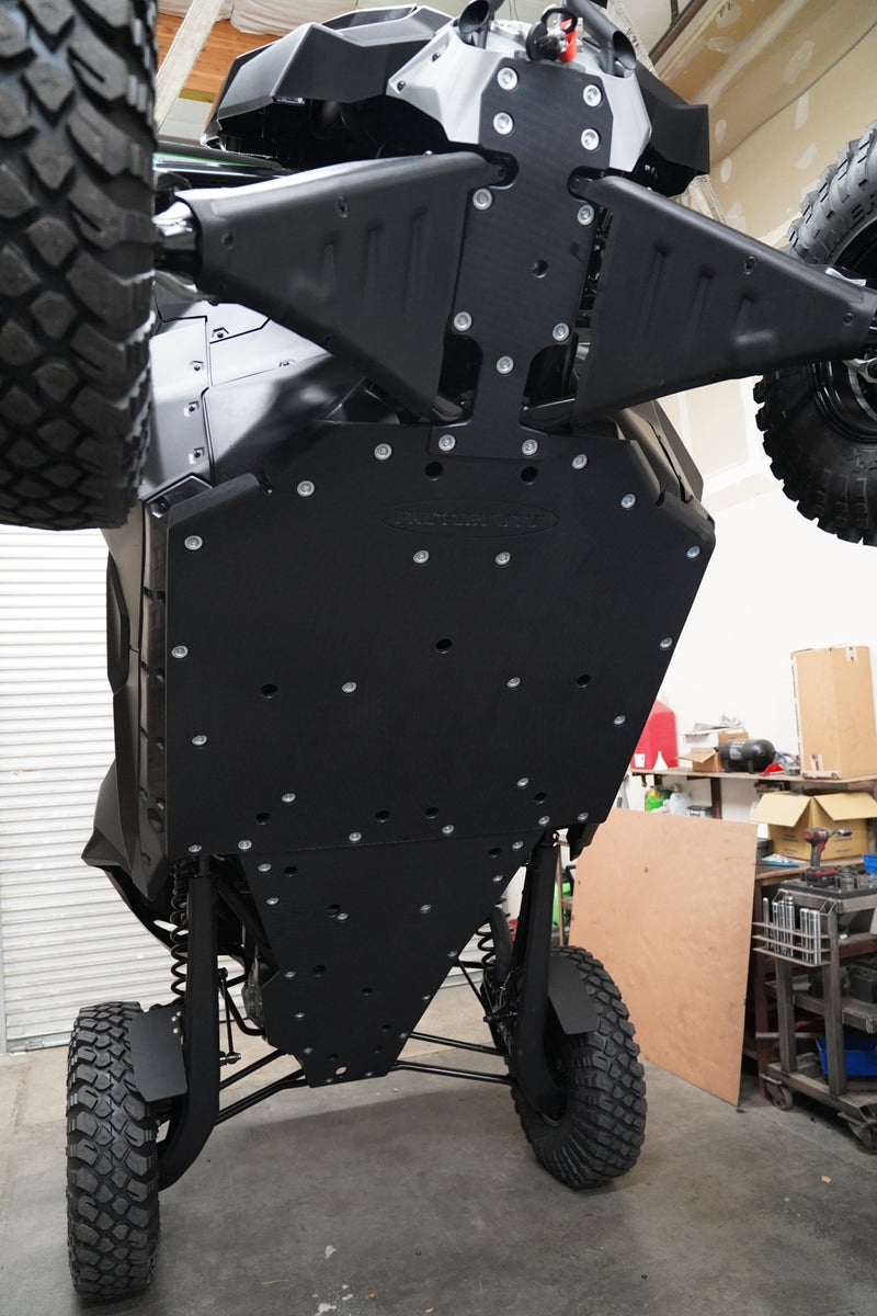 Factory UTV UHMW Skid Plate For Can - Am Maverick R X RC - Rugged Terrain