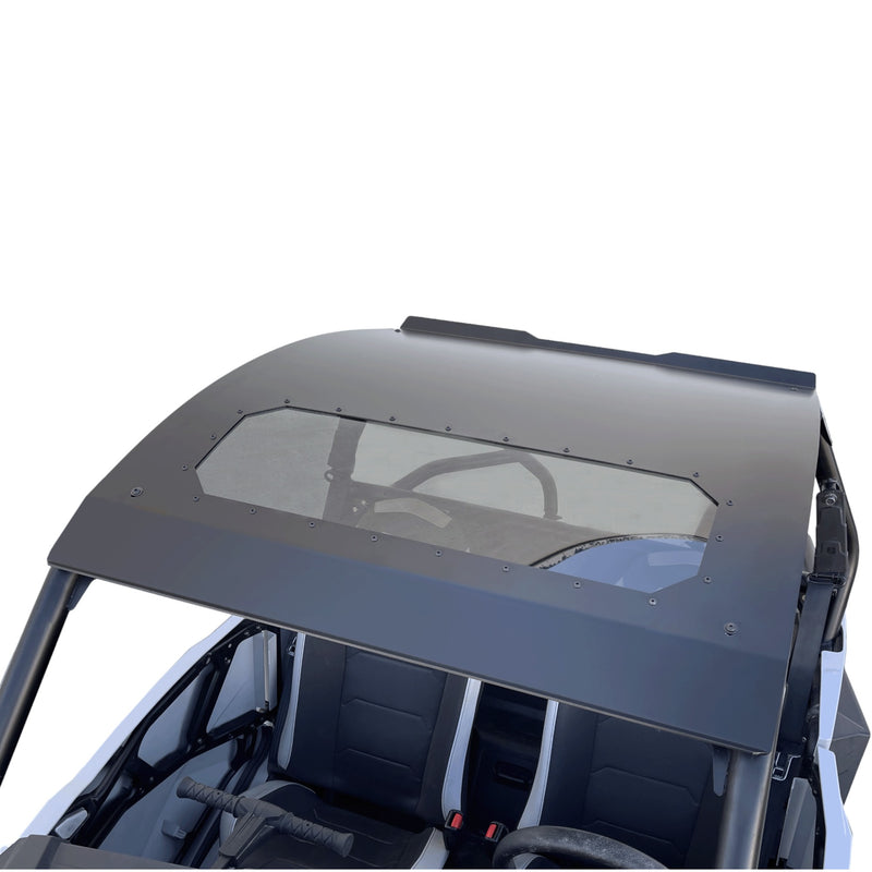top view installed sunroof black moto armor