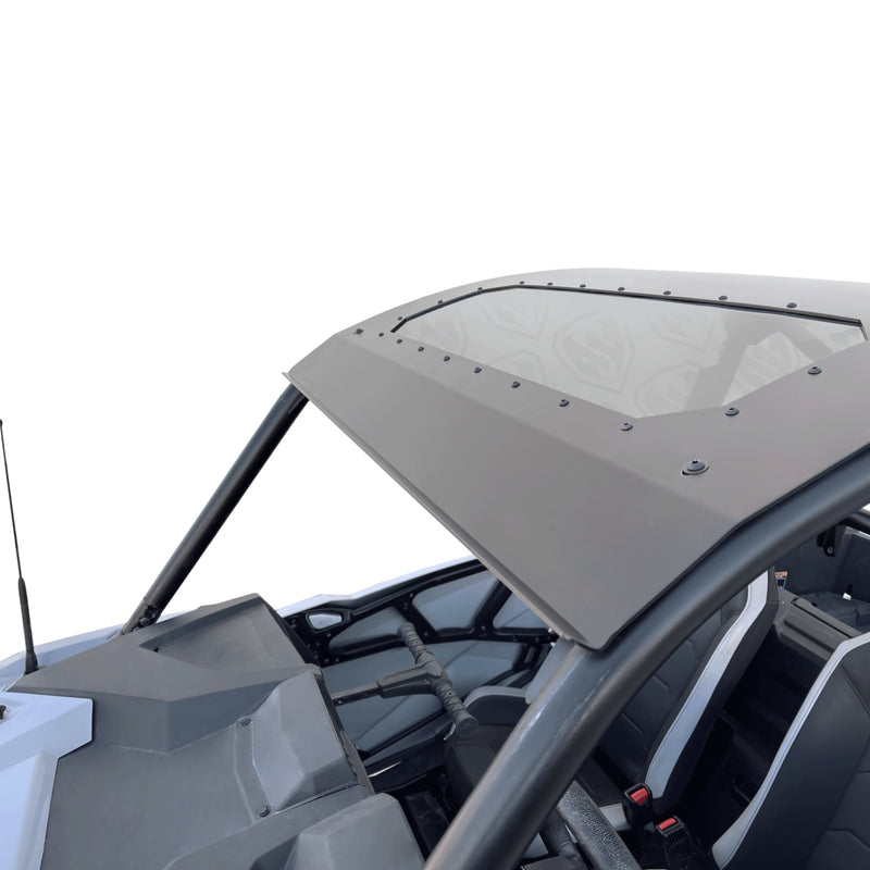 top side view installed sunroof moto armor