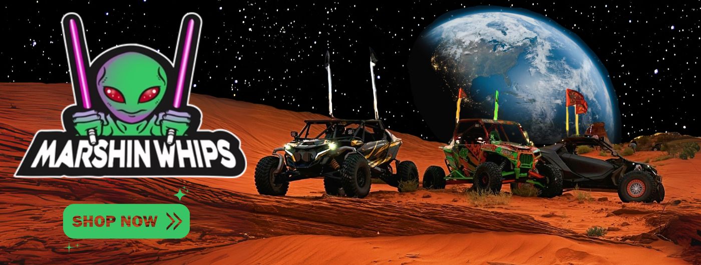 Marshin UTV Whips & Rock Lights Shop Now | Rugged Terrain