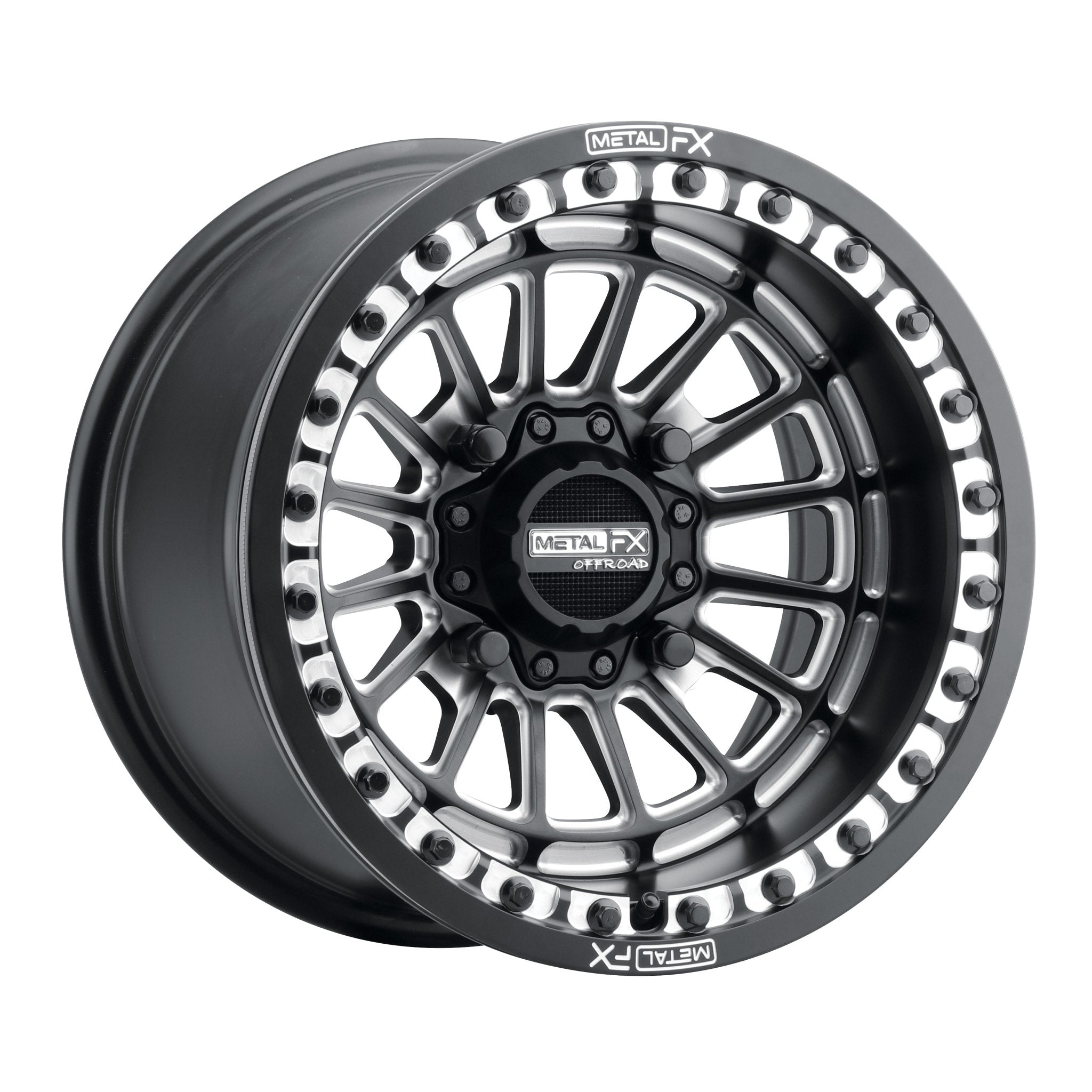 Delta Beadlock - Satin Black Contrast Cut | Metal FX Offroad - Wheels ...
