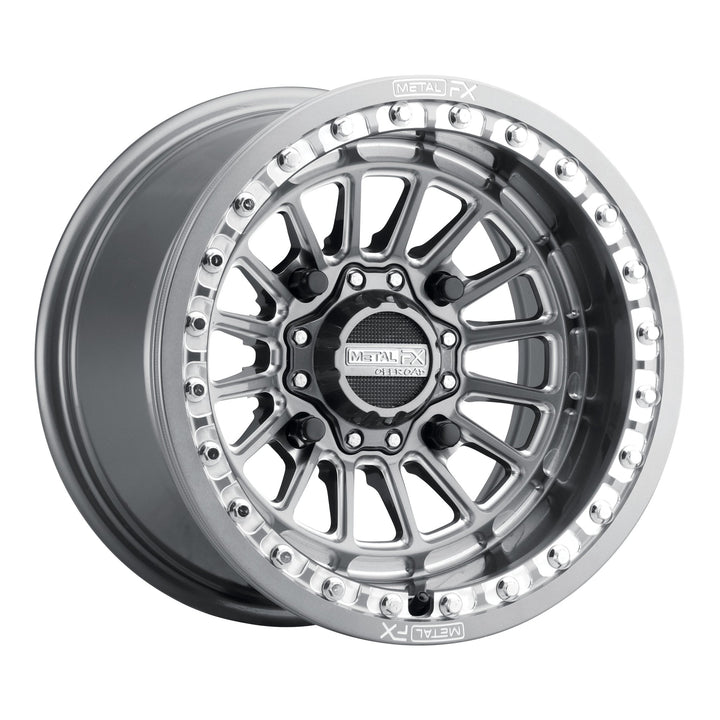 Metal FX Delta Beadlock for Gunmetal Contrast Cut - Rugged Terrain