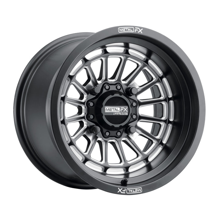 Metal FX Delta Non - Beadlock for Satin Black Contrast Cut - Rugged Terrain