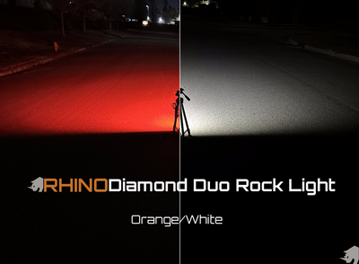Rhino Lights Orange Diamond Duo Rock Lights
