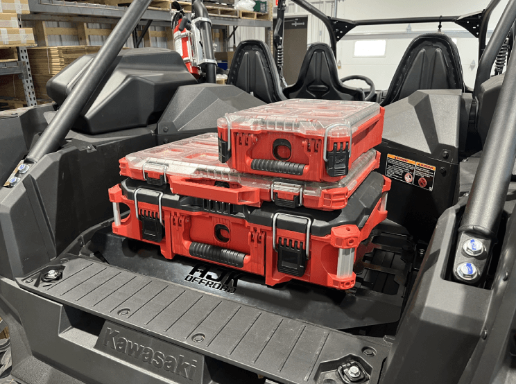 AJK Offroad Kawasaki KRX Packout Mount - Subwoofer Compatible - Rugged Terrain