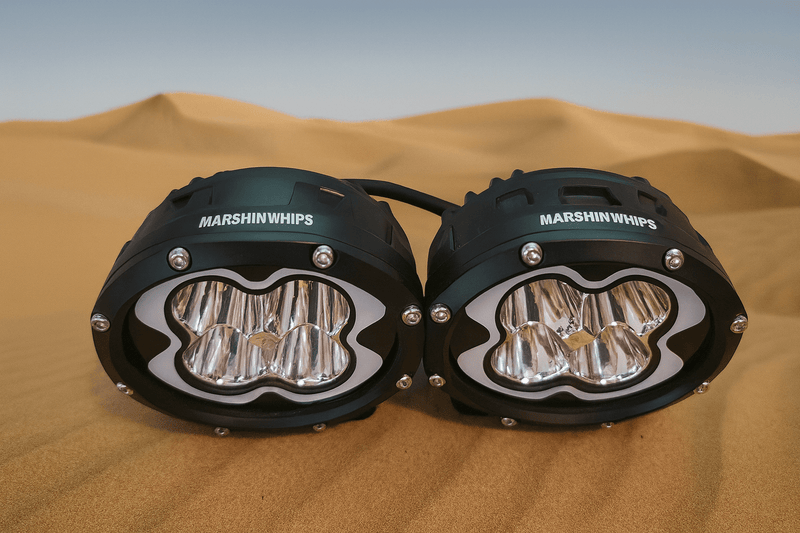 Marshin Whips 6" Pod Lights - Rugged Terrain