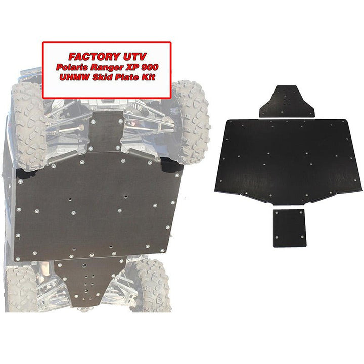 Factory UTV Polaris Ranger XP 900 UHMW Skid Plate - Rugged Terrain