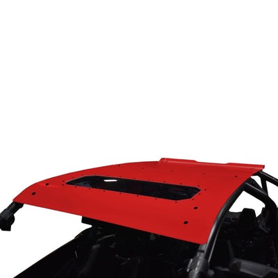 top view installed red sunroof moto armor