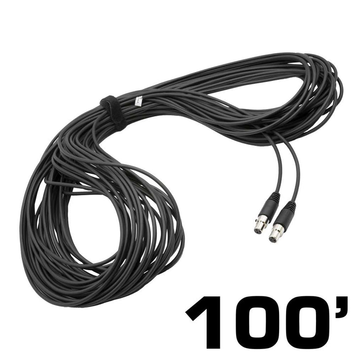 Rugged Radios 100 Ft 3 - Pin to 3 - Pin Straight Cord for H85 Linkable Headsets - Rugged Terrain