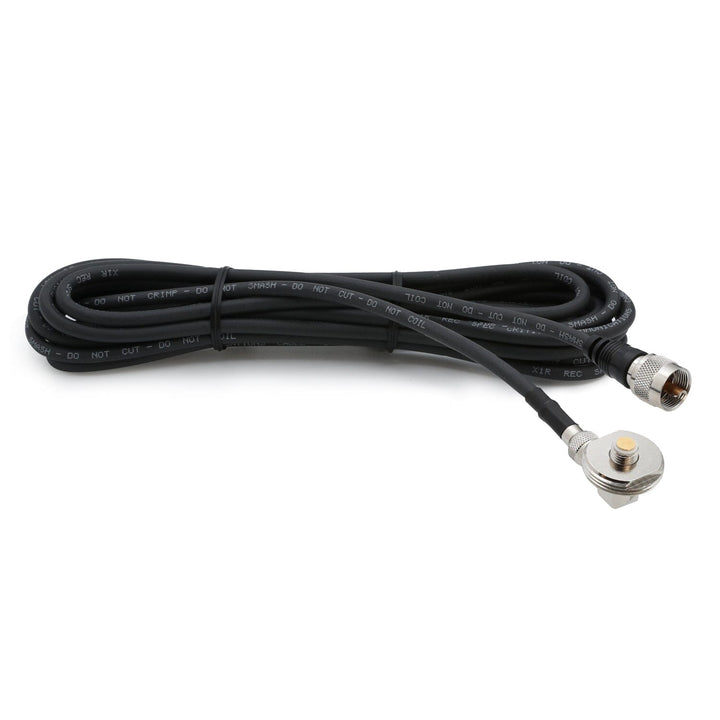 Rugged Radios 15 Ft Antenna Cable with Removable Mini 3/8 NMO Bulkhead Mount - Rugged Terrain