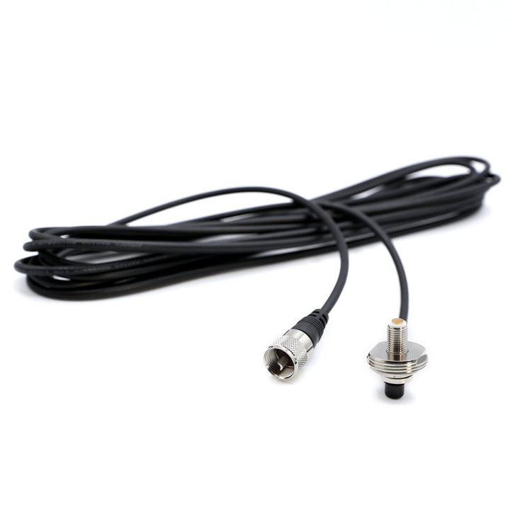 Rugged Radios 17 Ft Antenna Coax Cable with 3/8" NMO (TM) Thick Mount - Rugged Terrain