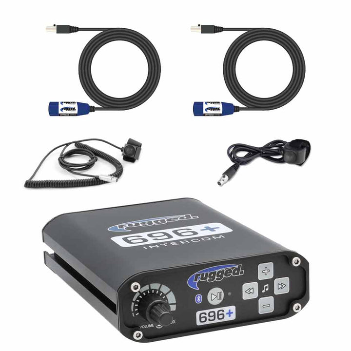 Rugged Radios 2 Person - BUILDER KIT with RRP696 PLUS Bluetooth Intercom System - Rugged Terrain