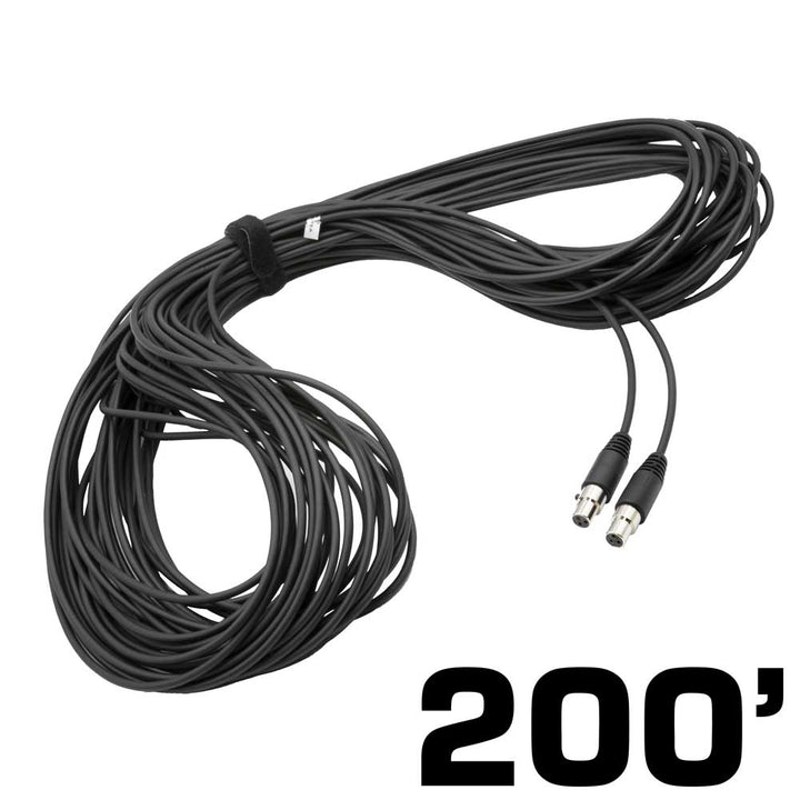 Rugged Radios 200 Ft 3 - Pin to 3 - Pin Straight Cord for H85 Linkable Headsets - Rugged Terrain