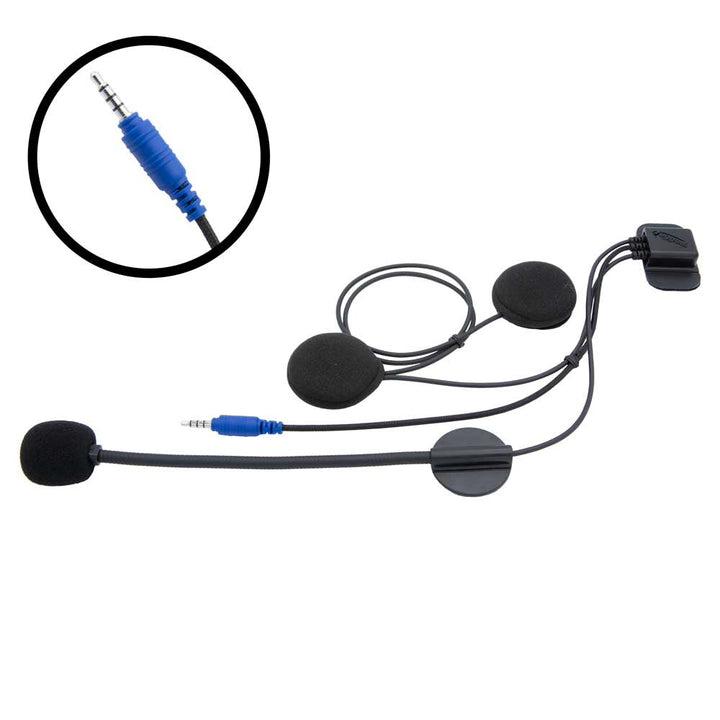 Rugged Radios SUPER SPORT Wired Helmet Kit with Alpha Audio Speakers & Mic - Rugged Terrain